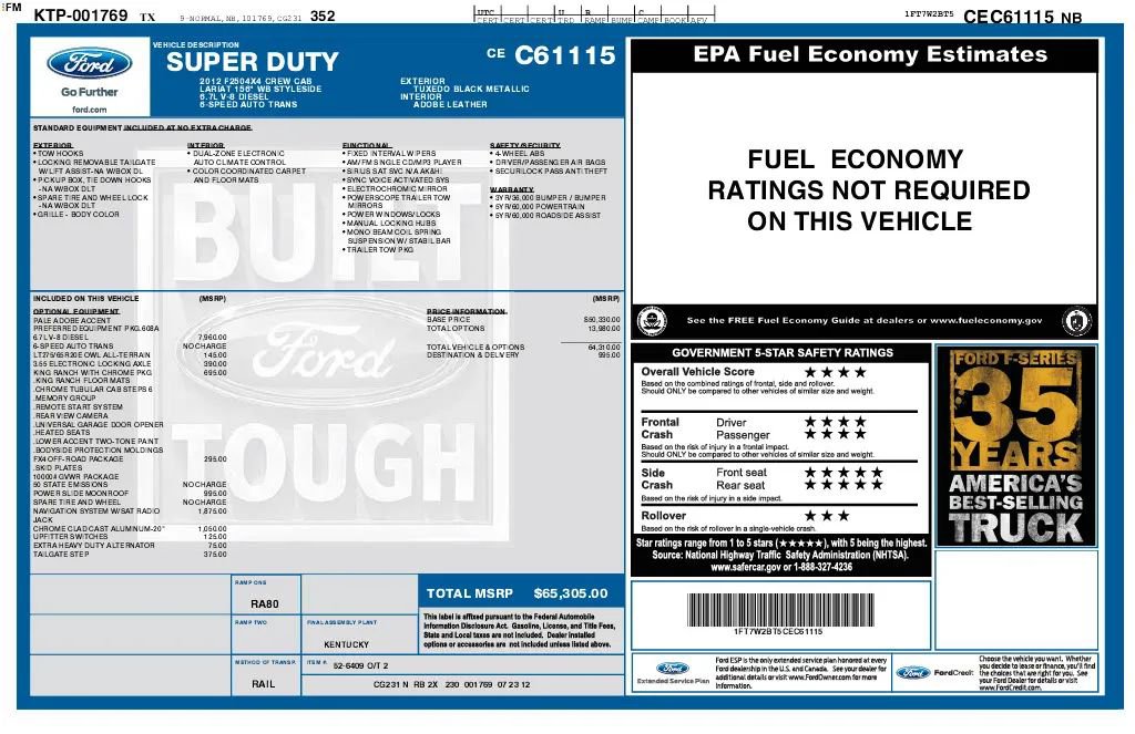 Used 2012 Ford F250 King Ranch w/ King Ranch w/Chrome Pkg image 25
