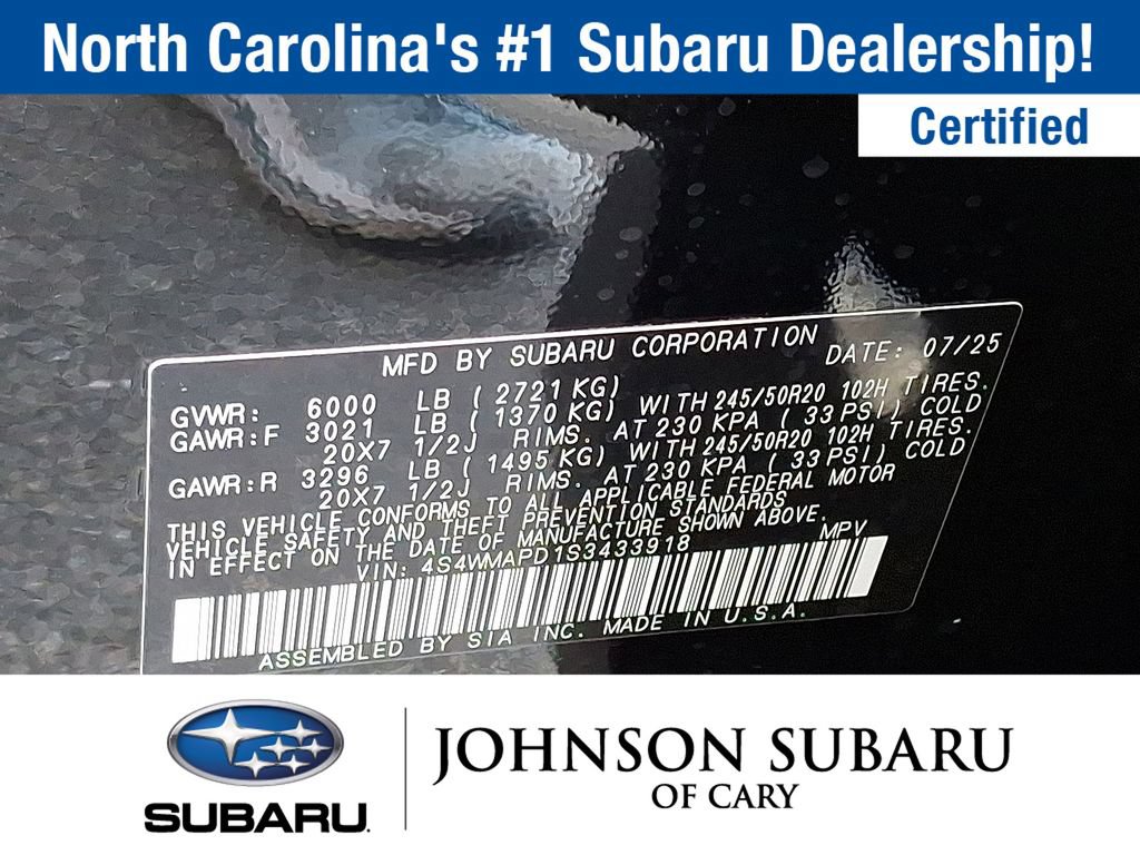 Certified 2025 Subaru Ascent Limited w/ Popular Package #2 AWD/4WD image 18