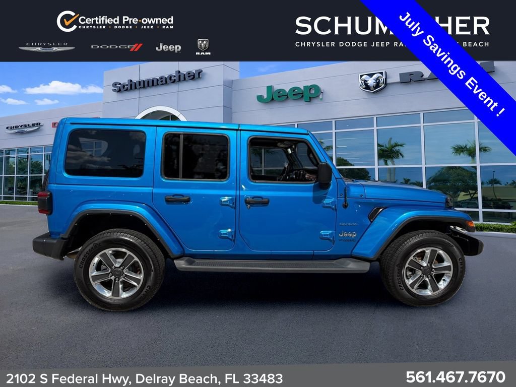 Used 2022 Jeep Wrangler Unlimited Sahara w/ LED Lighting Group AWD/4WD image 8