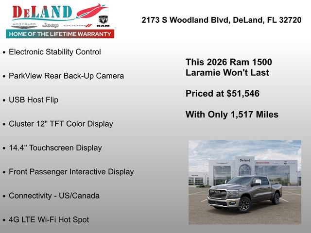 New 2026 RAM 1500 Laramie AWD/4WD image 30