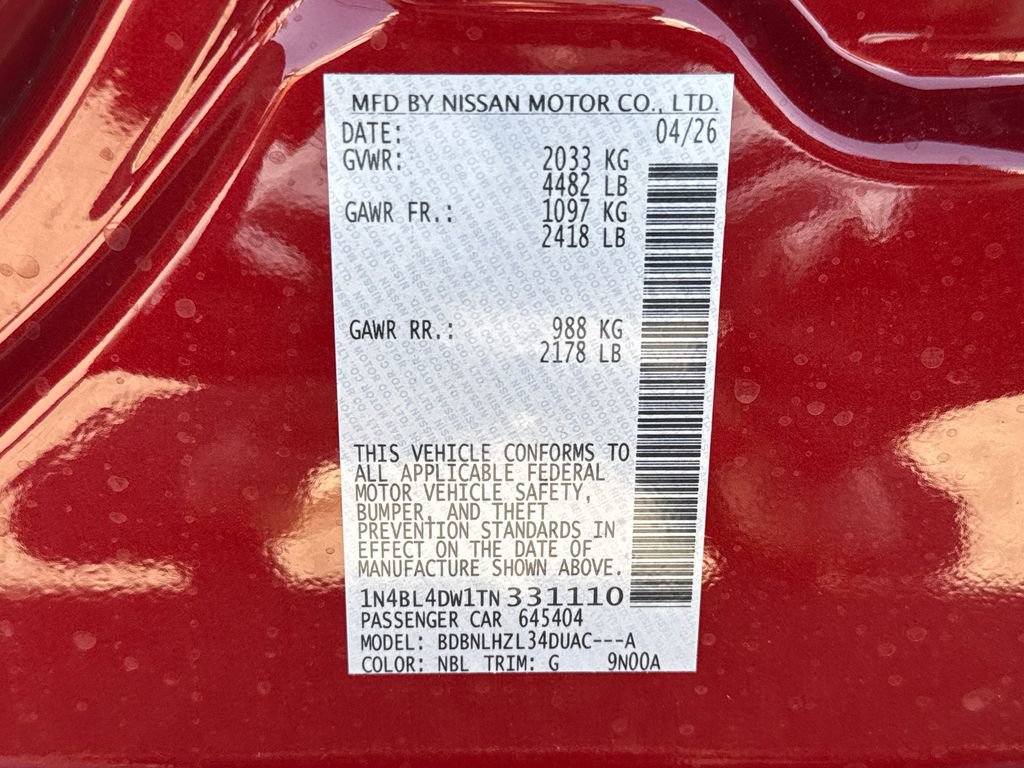 New 2026 Nissan Altima 2.5 SV w/ SV Special Edition Package AWD/4WD image 30