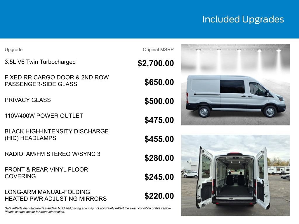 New 2025 Ford Transit 250 148 Medium Roof Extended AWD image 3