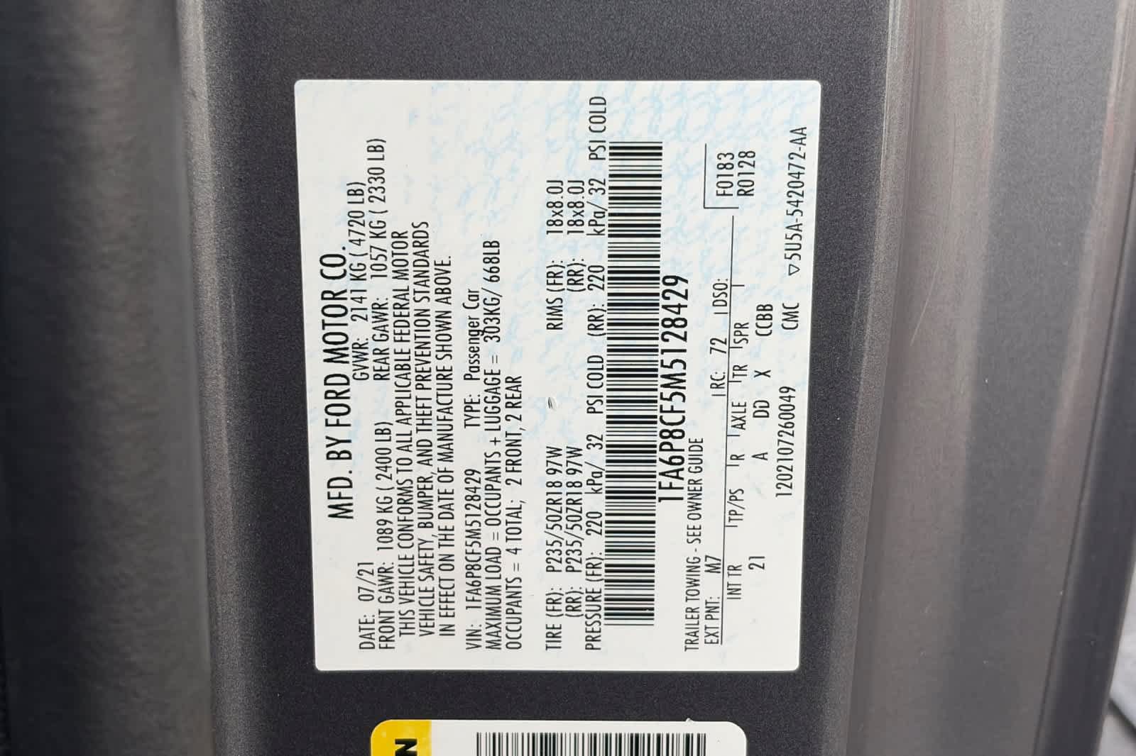 Used 2021 Ford Mustang GT RWD image 30
