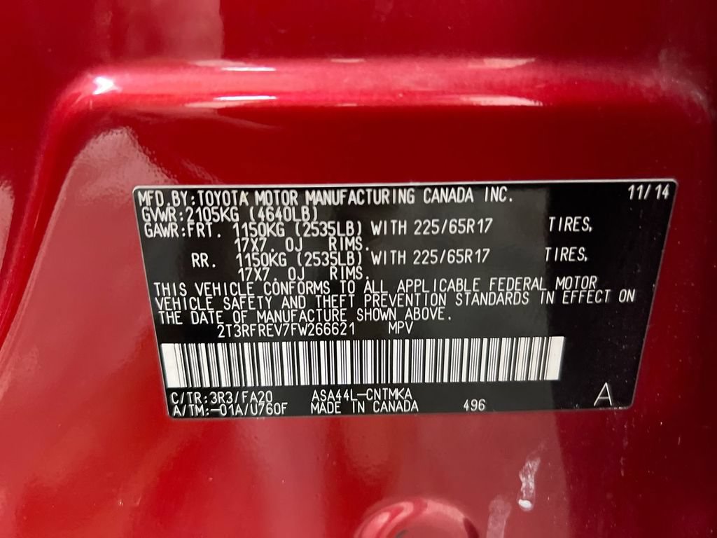 Used 2015 Toyota RAV4 XLE AWD/4WD image 28