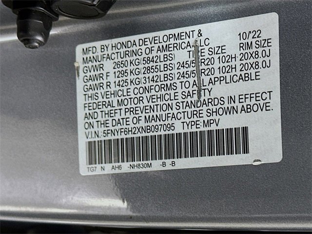 Certified 2022 Honda Pilot Special Edition image 38