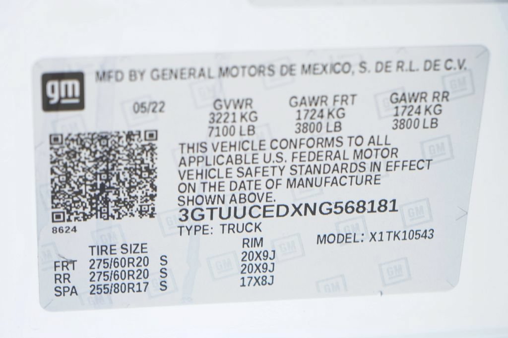 Used 2022 GMC Sierra 1500 Elevation w/ X31 Off-Road Package AWD/4WD image 48