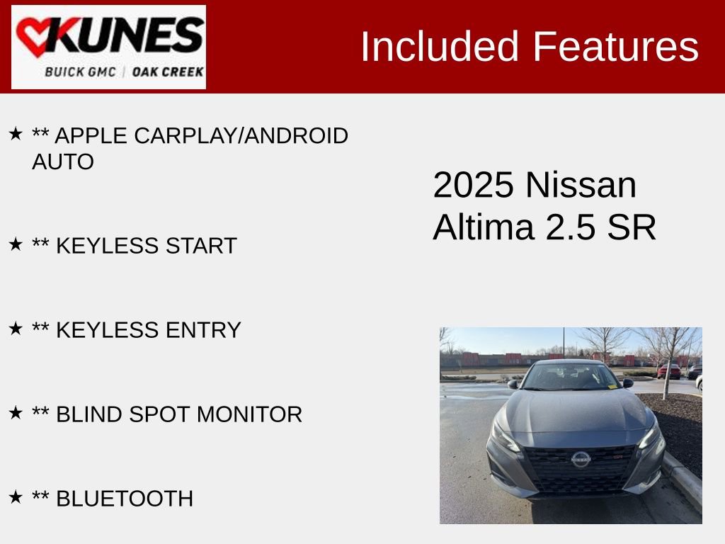 Used 2025 Nissan Altima 2.5 SR image 2