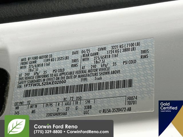 Used 2025 Ford F150 XLT w/ Equipment Group 301A Standard AWD/4WD image 35
