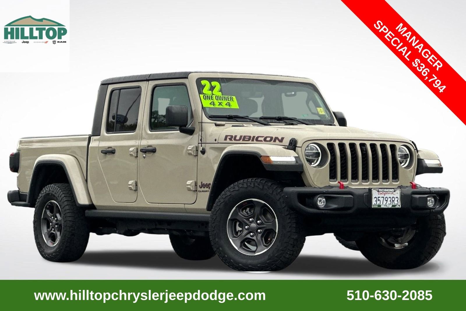 Used 2022 Jeep Gladiator Rubicon w/ LED Lighting Group