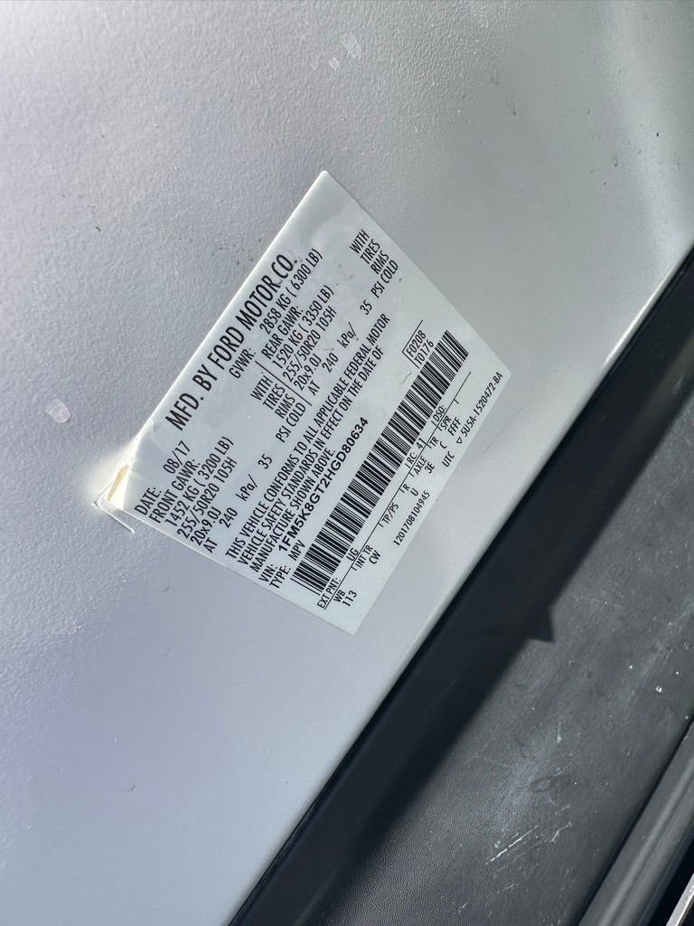 Used 2017 Ford Explorer Sport w/ Equipment Group 401A AWD/4WD image 36