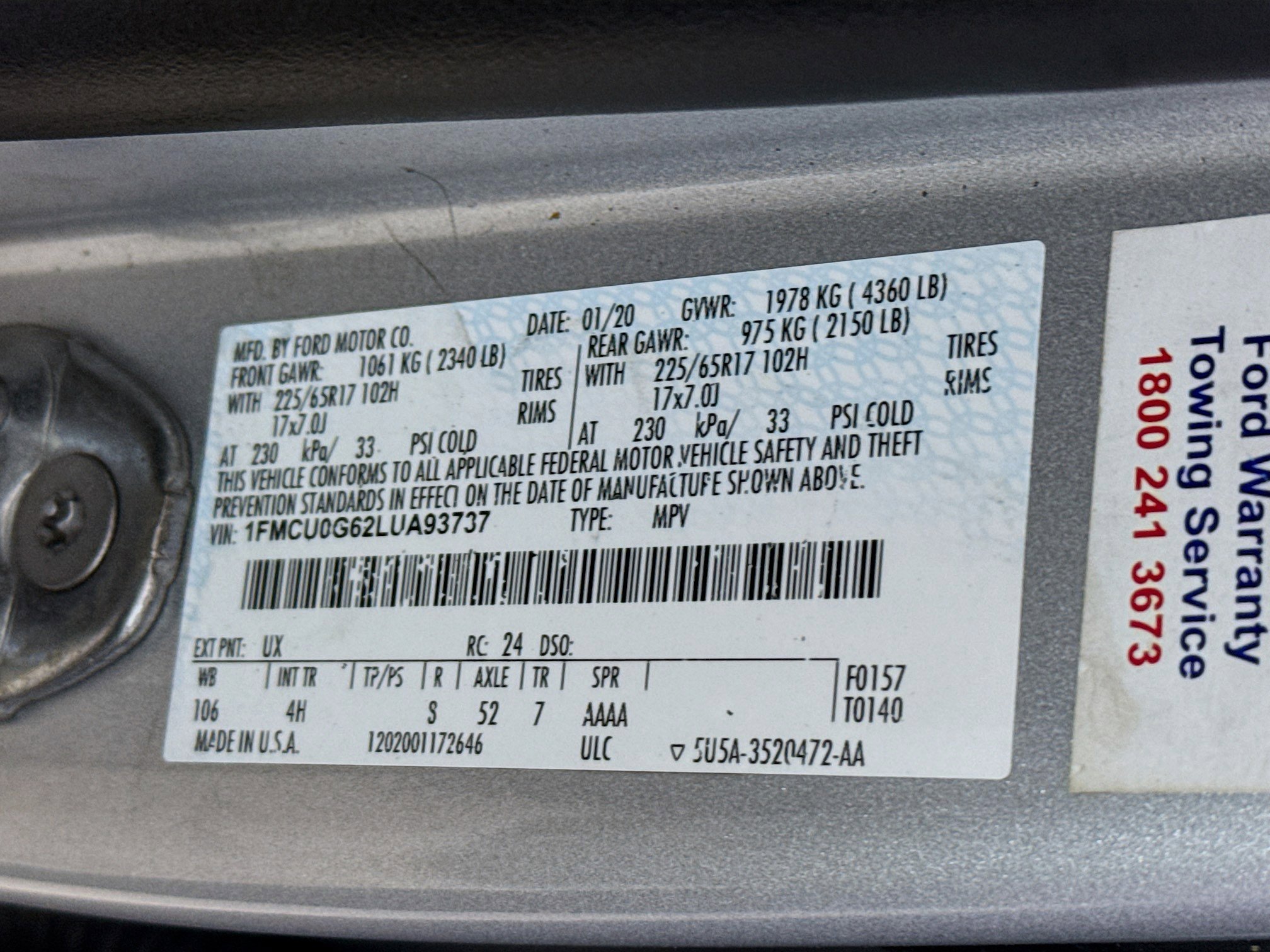 Used 2020 Ford Escape SE image 38