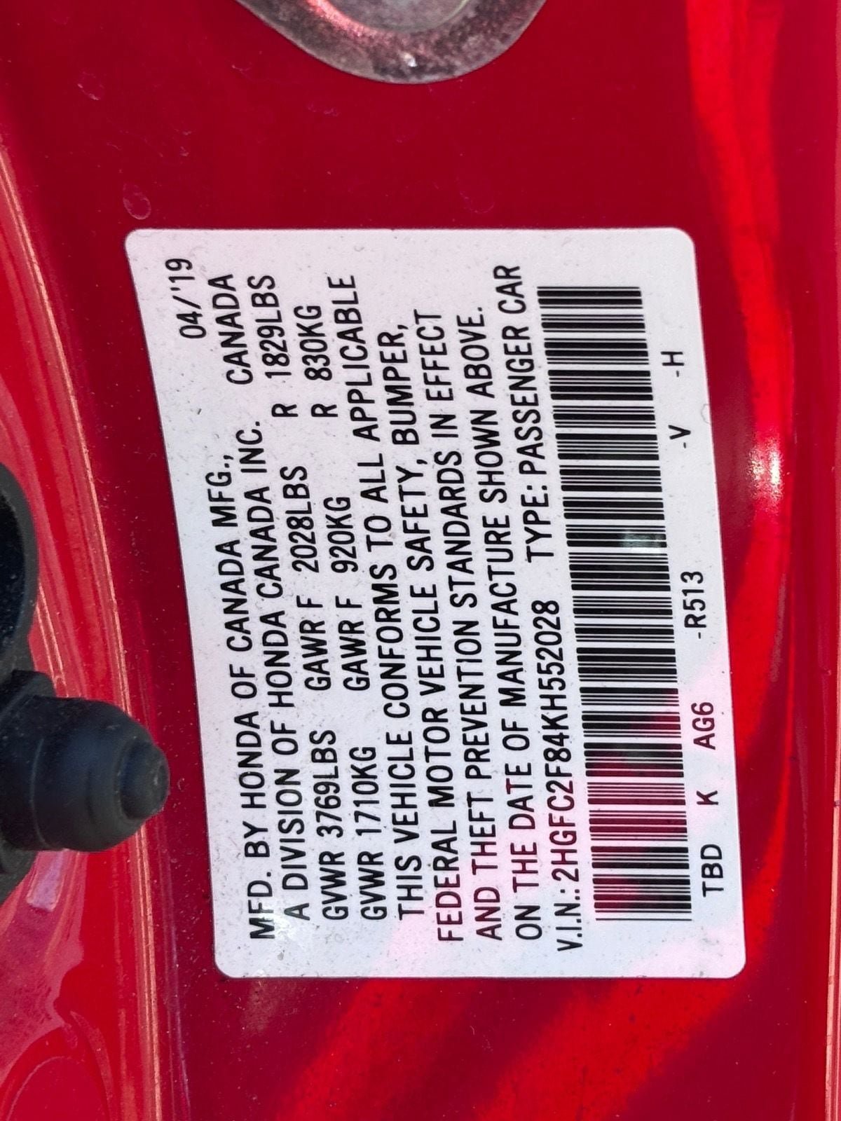 Certified 2019 Honda Civic Sport image 35