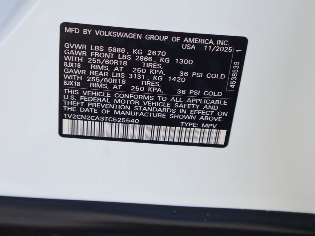 New 2026 Volkswagen Atlas Peak Edition AWD/4WD image 45