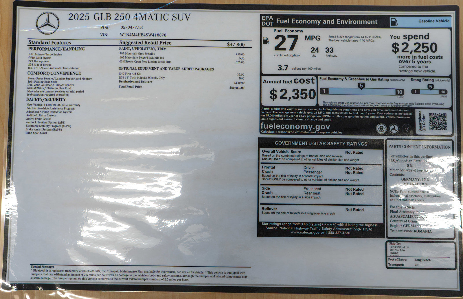 Used 2025 Mercedes-Benz GLB 250 4MATIC image 35