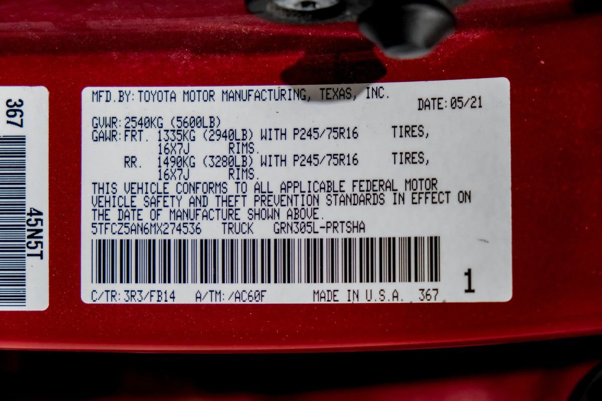 Used 2021 Toyota Tacoma SR image 62