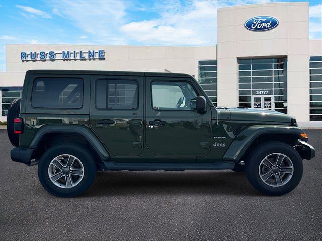 Used 2021 Jeep Wrangler Unlimited Sahara w/ Uconnect 4C Nav & Sound Group AWD/4WD image 2