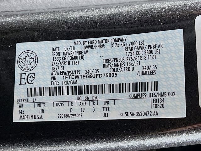 Used 2018 Ford F150 Lariat w/ Equipment Group 501A Mid image 30