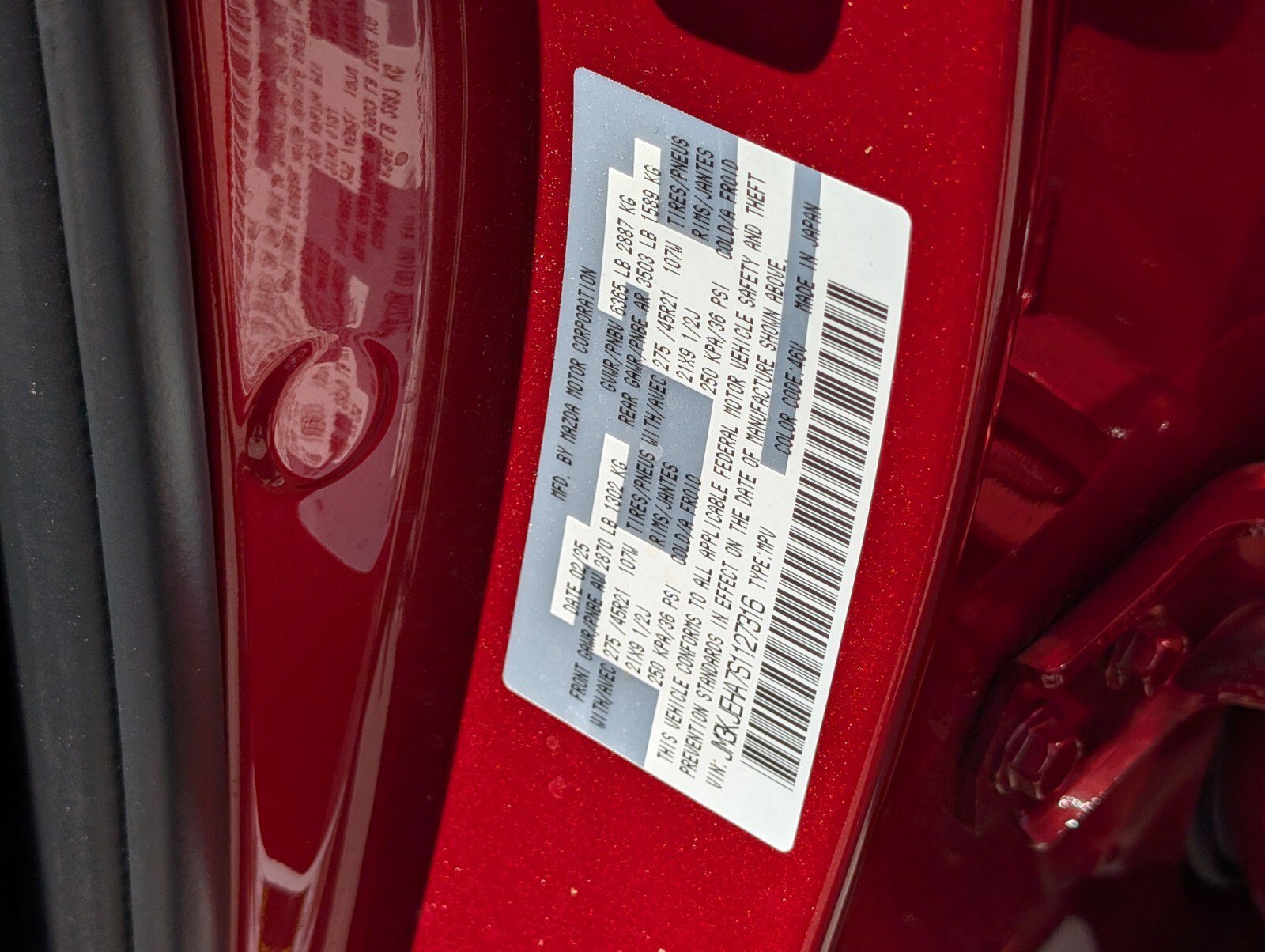 Used 2025 MAZDA CX-70 Plug-In Hybrid w/ Premium Plus image 20