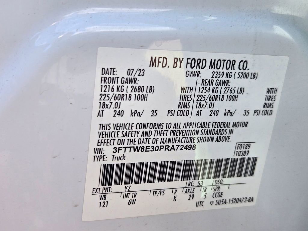 Used 2023 Ford Maverick Lariat w/ Black Appearance Package FWD image 21
