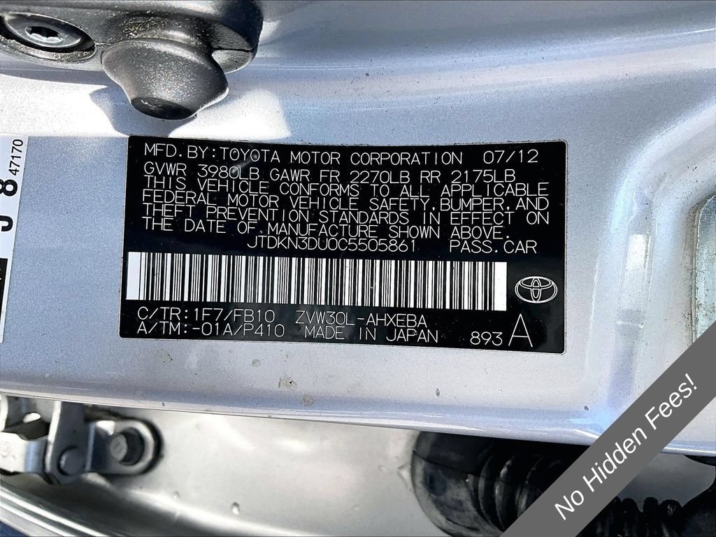 Used 2012 Toyota Prius Two FWD image 26