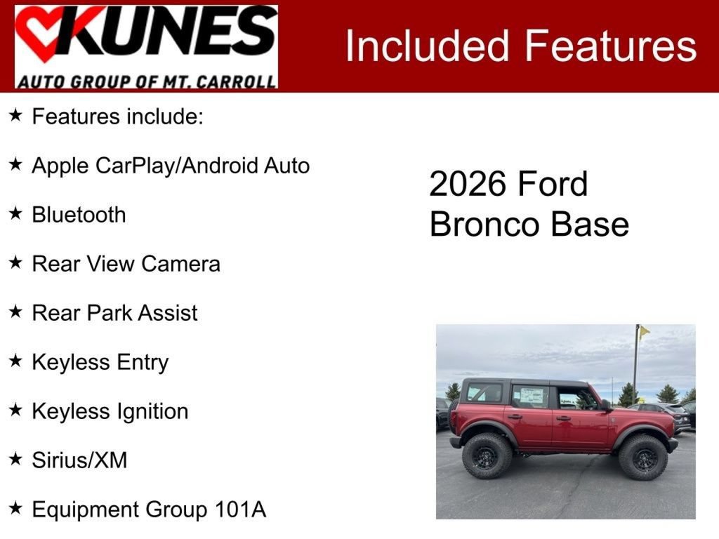 New 2026 Ford Bronco 4-Door w/ Sasquatch Package AWD/4WD image 4