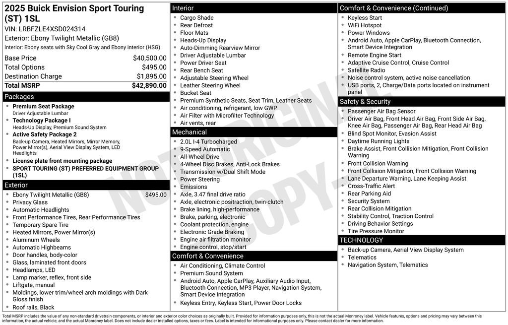Certified 2025 Buick Envision Sport Touring image 5