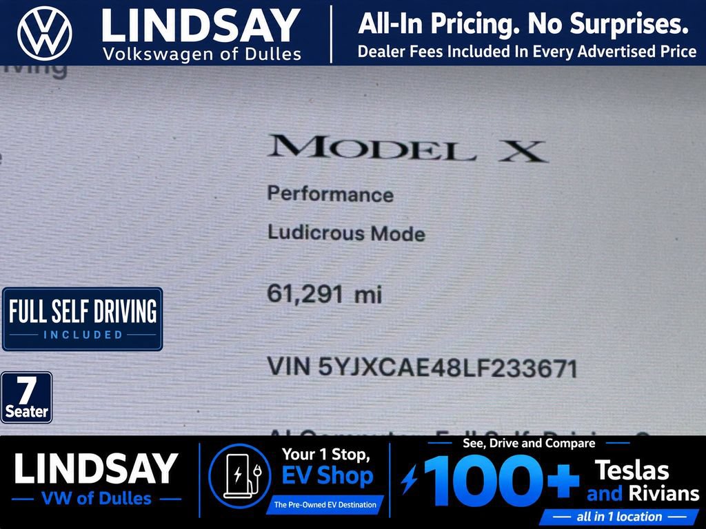 Used 2020 Tesla Model X Performance AWD/4WD image 22