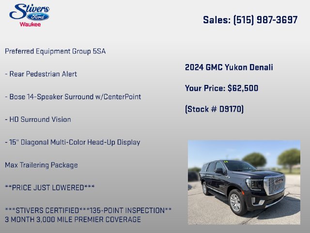 Used 2024 GMC Yukon Denali w/ Max Trailering Package AWD/4WD image 28