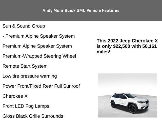 Used 2022 Jeep Cherokee Latitude w/ Sun & Sound Group AWD/4WD image 20