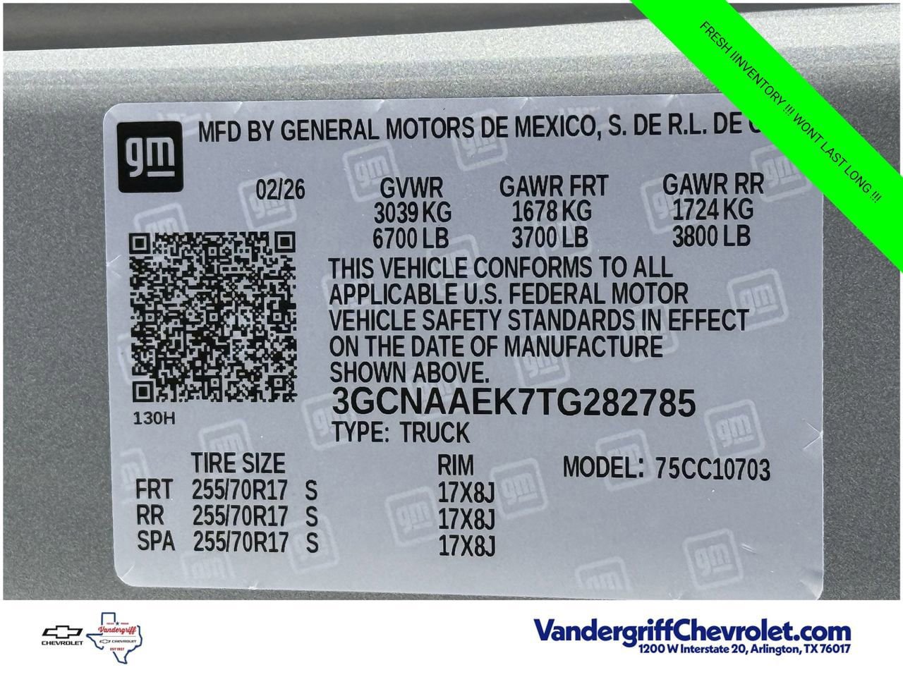 New 2026 Chevrolet Silverado 1500 W/T w/ WT Safety Package RWD image 20