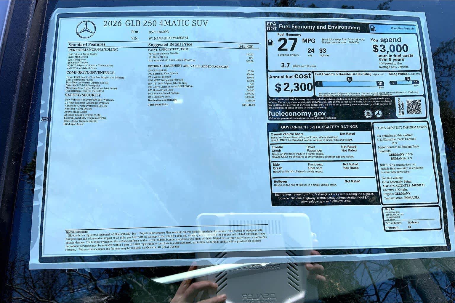 New 2026 Mercedes-Benz GLB 250 4MATIC image 26
