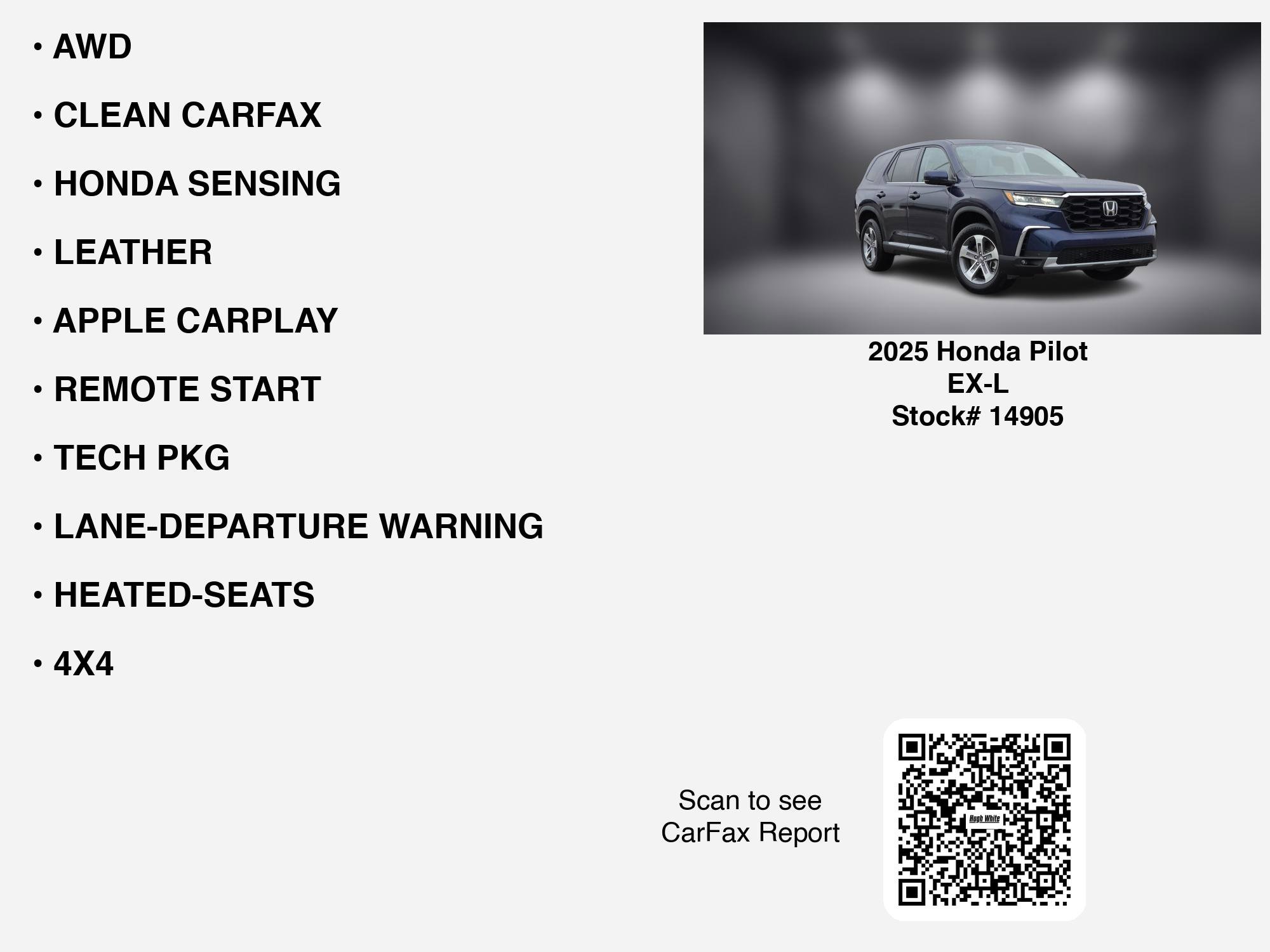 Used 2025 Honda Pilot EX-L image 7