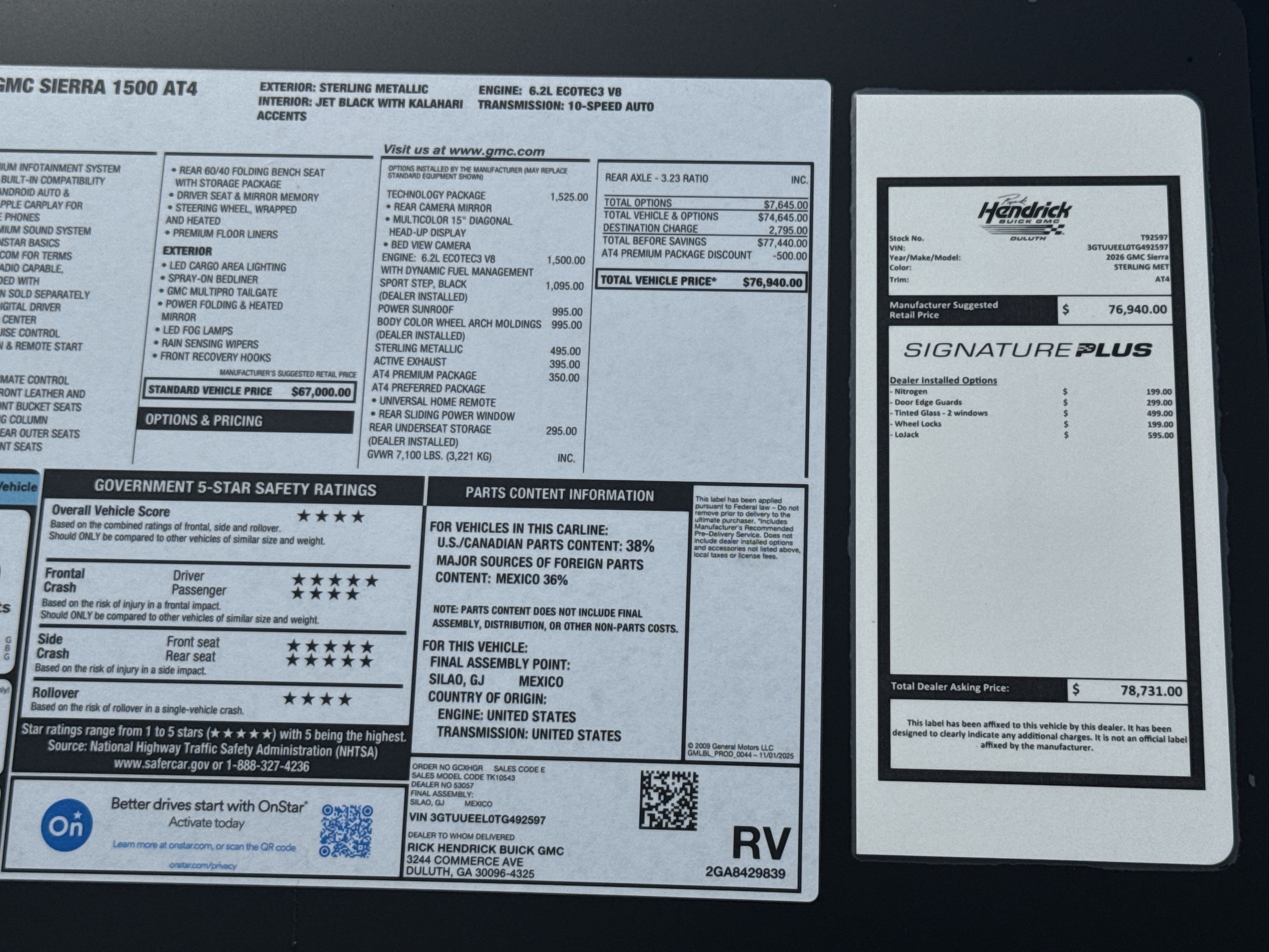 New 2026 GMC Sierra 1500 AT4 w/ AT4 Premium Package AWD/4WD image 39
