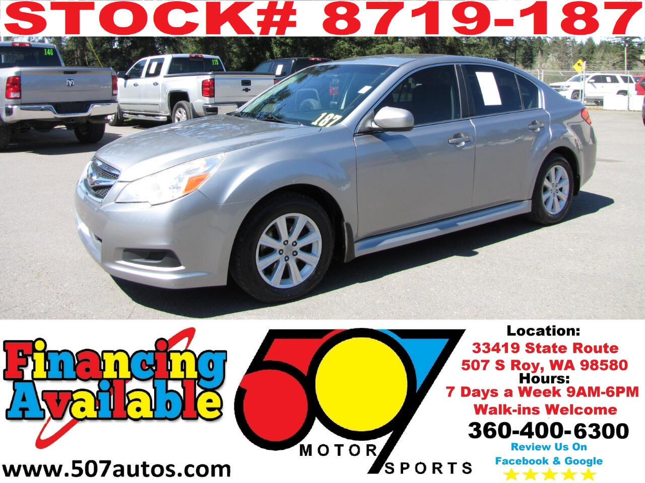 Used 2011 Subaru Legacy 2.5i Premium w/ All-Weather Pkg
