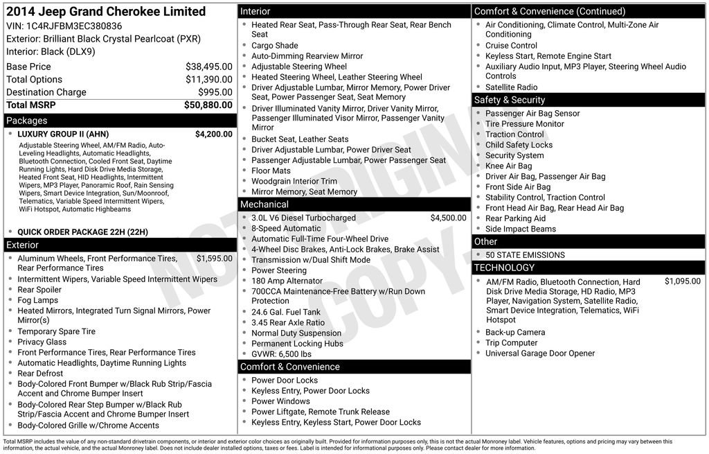 Used 2014 Jeep Grand Cherokee Limited w/ Luxury Group II image 5