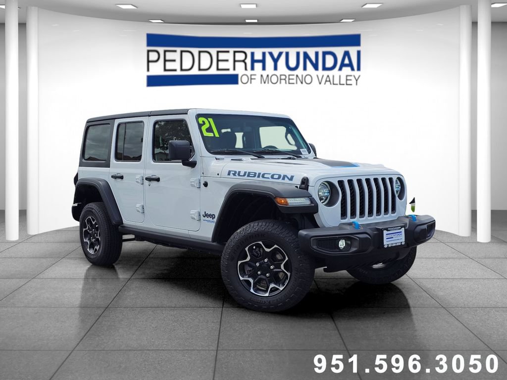 Used 2021 Jeep Wrangler Unlimited Rubicon 4xe w/ Safety Group AWD/4WD image 1