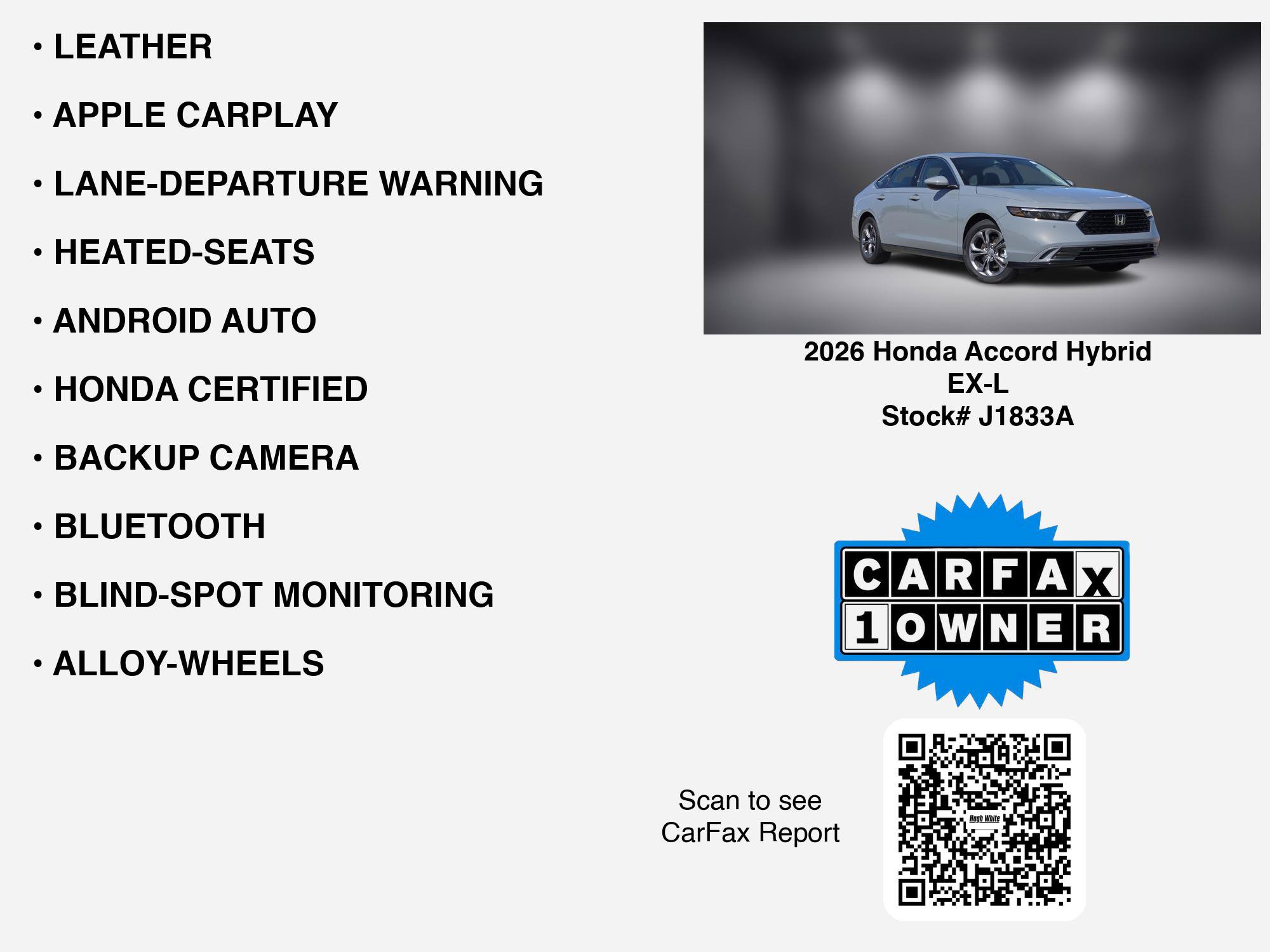Used 2026 Honda Accord EX-L image 35