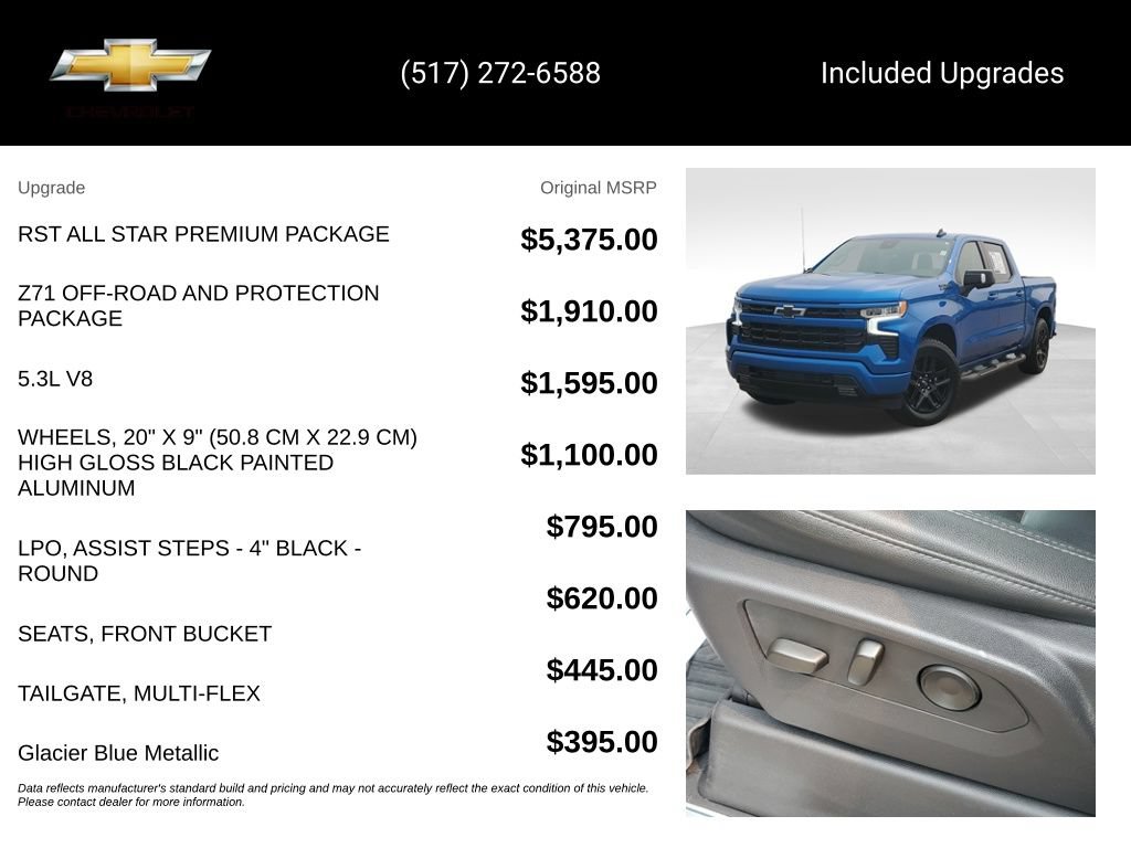 Certified 2024 Chevrolet Silverado 1500 RST w/ RST All Star Premium Package AWD/4WD image 15