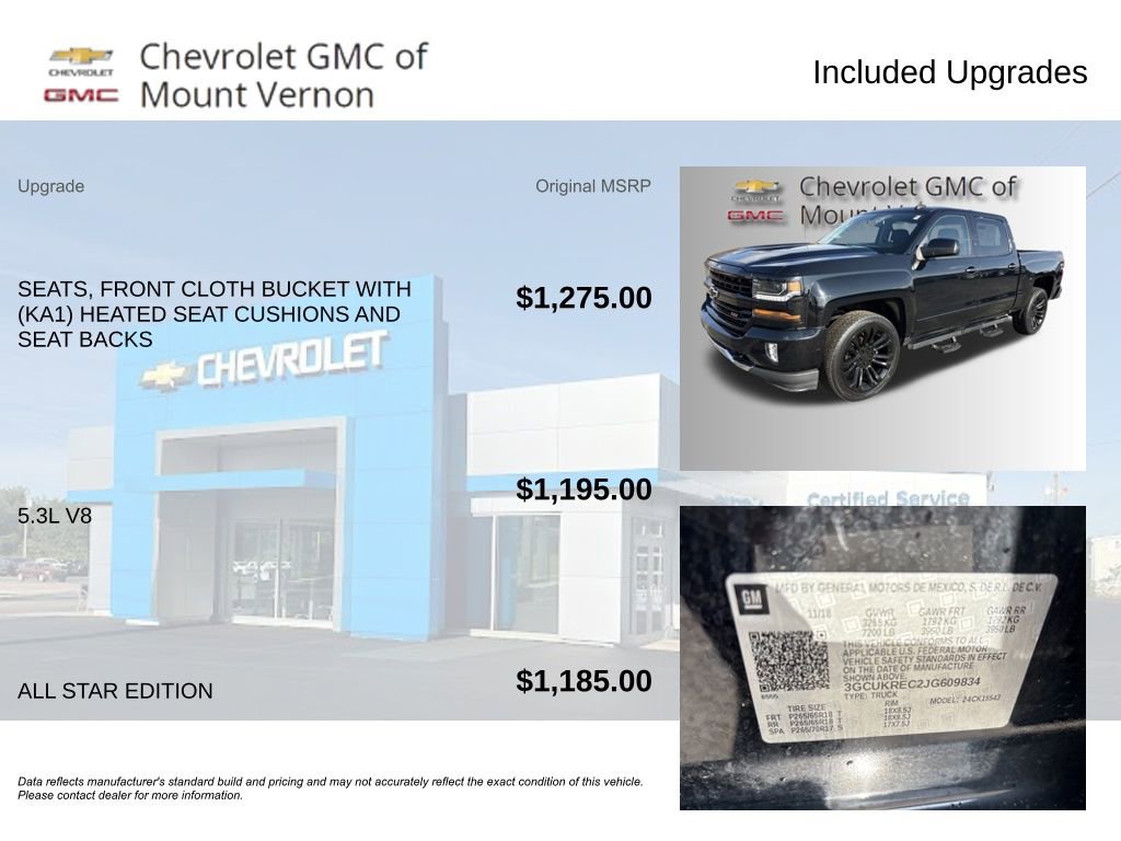 Used 2018 Chevrolet Silverado 1500 LT w/ All Star Edition image 6