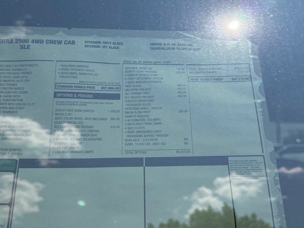 New 2026 GMC Sierra 2500 SLE w/ SLE Convenience Package AWD/4WD image 9