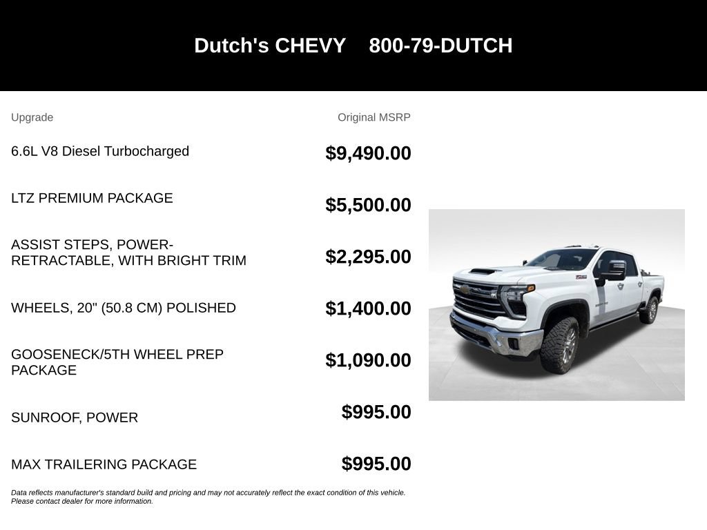 Used 2024 Chevrolet Silverado 2500 LTZ w/ LTZ Premium Package AWD/4WD image 5