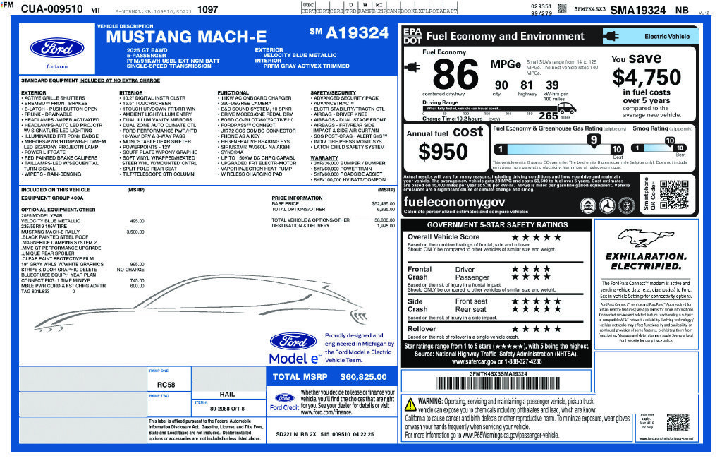 Used 2025 Ford Mustang Mach-E GT AWD/4WD image 2