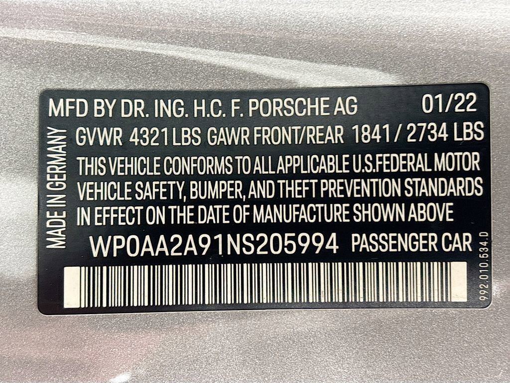 Used 2022 Porsche 911 Carrera RWD image 30