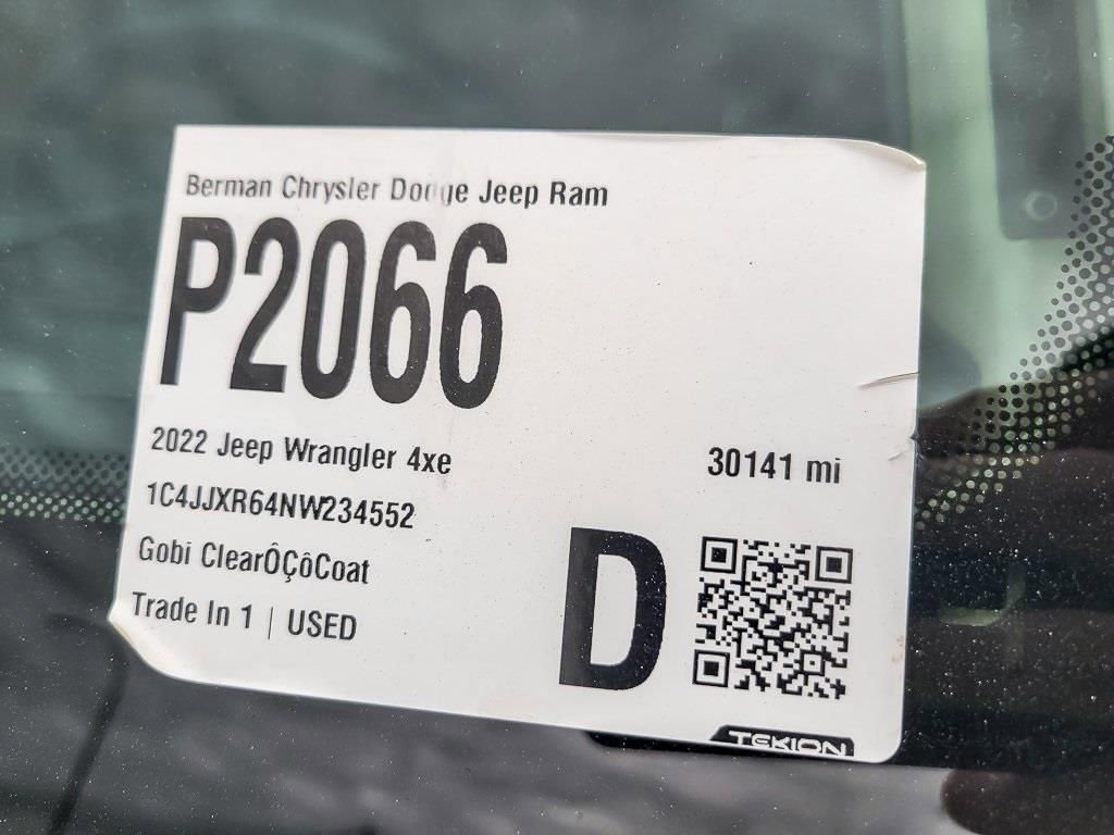 Used 2022 Jeep Wrangler Unlimited Rubicon 4xe w/ Cold Weather Group image 25