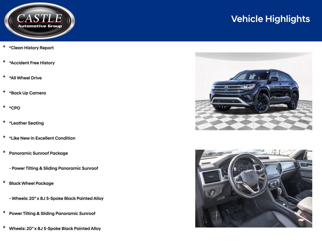 Certified 2023 Volkswagen Atlas Cross Sport SE w/ Panoramic Sunroof Package AWD/4WD image 4