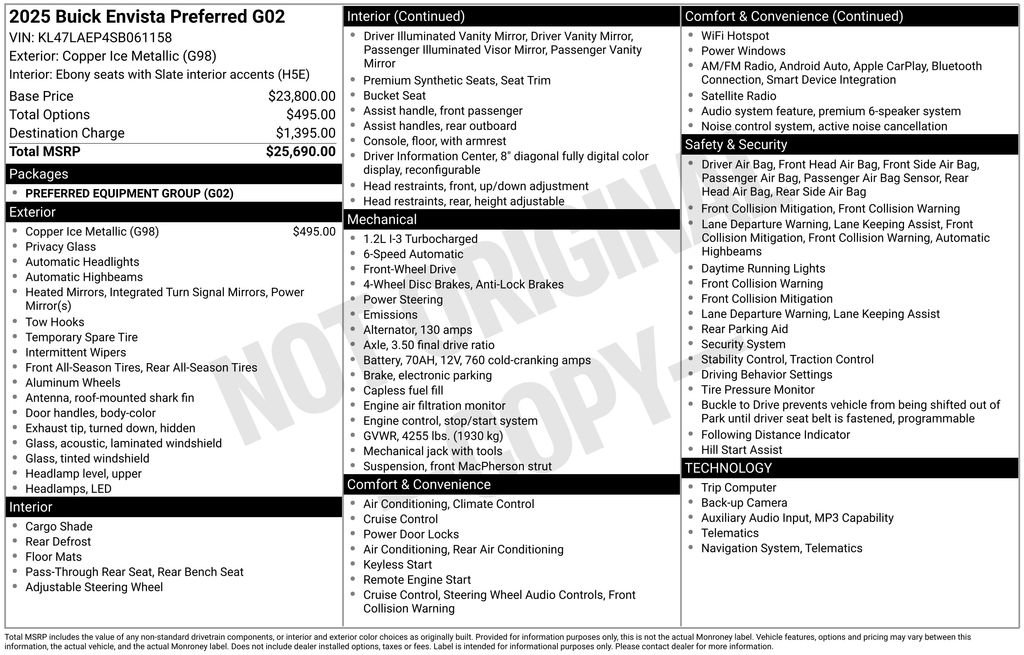 Certified 2025 Buick Envista Preferred image 8