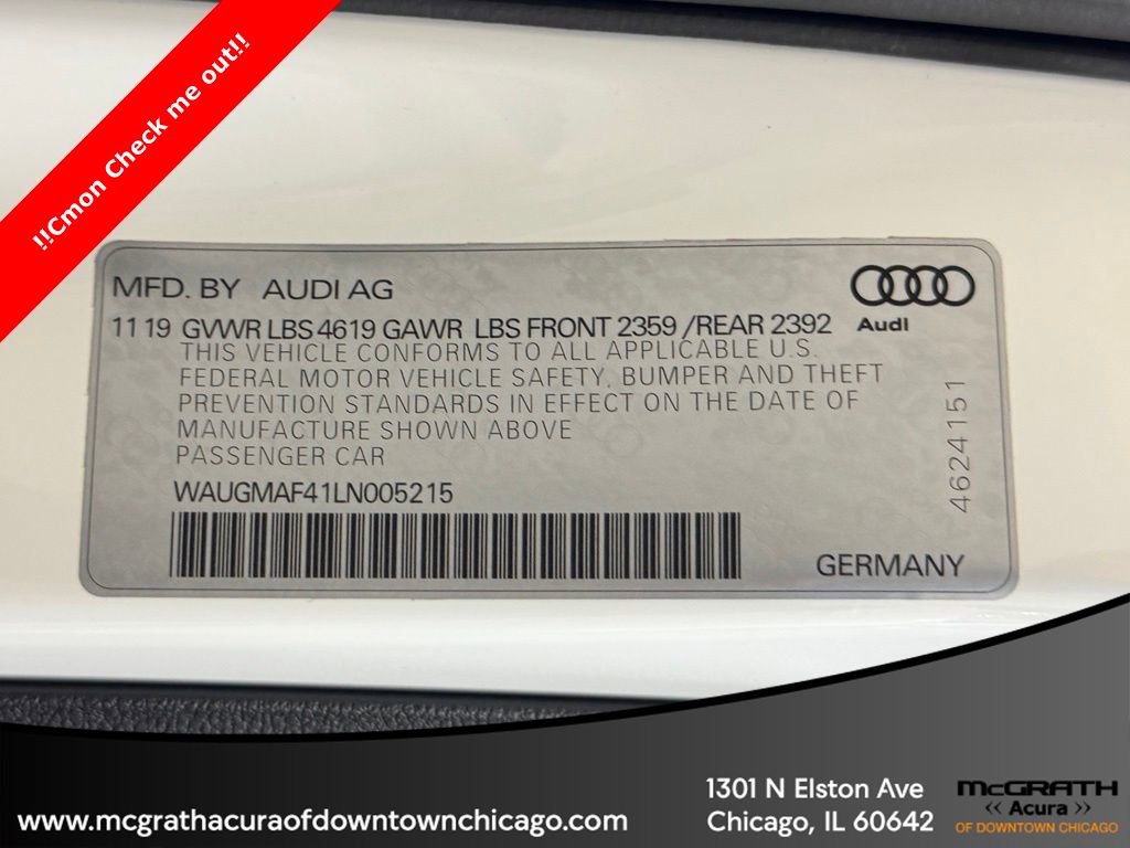 Used 2020 Audi A4 2.0T Premium w/ Convenience Package image 11
