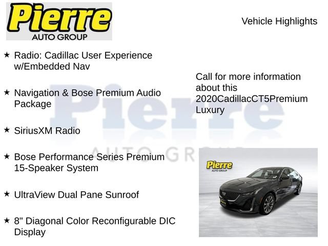 Used 2020 Cadillac CT5 Premium Luxury AWD/4WD image 7