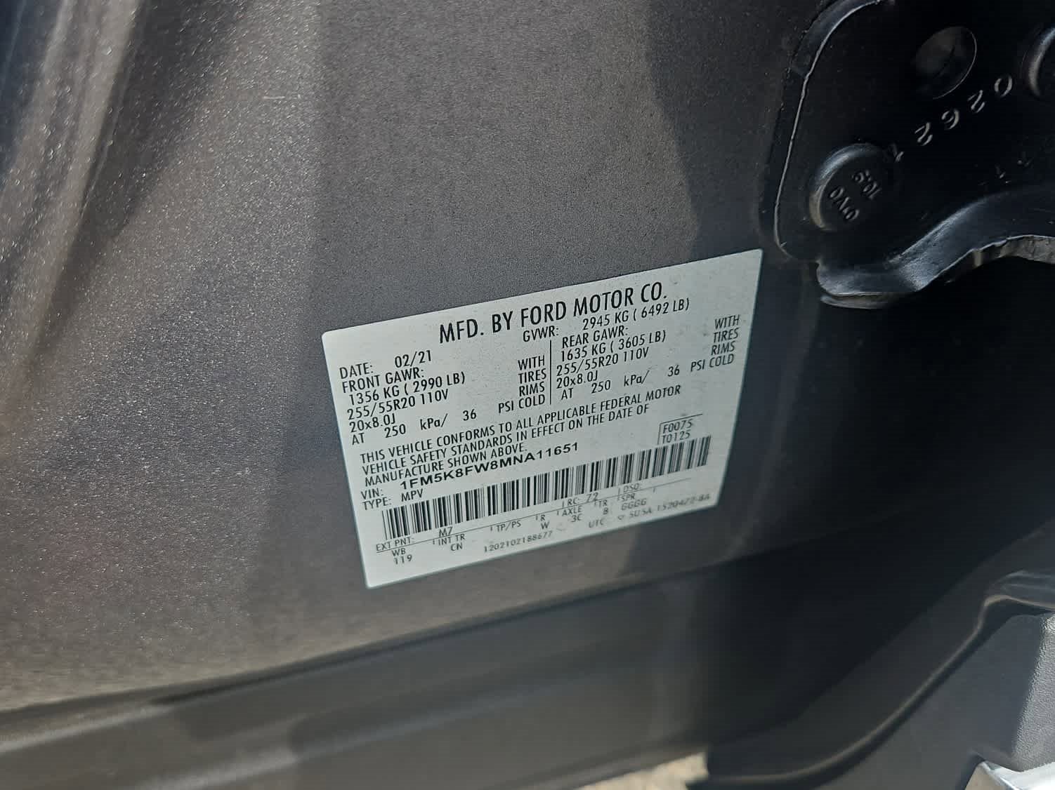 Used 2021 Ford Explorer Limited w/ Hybrid Equipment Group 310A image 22