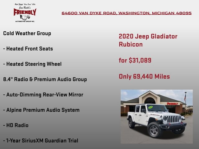 Used 2020 Jeep Gladiator Rubicon AWD/4WD image 10
